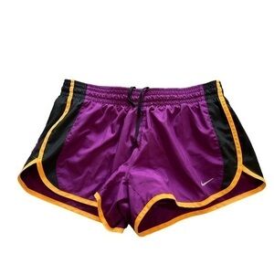 Nike Dri-Fit Purple Running Biker Shorts Compression Shorts Size Med GUC #0825